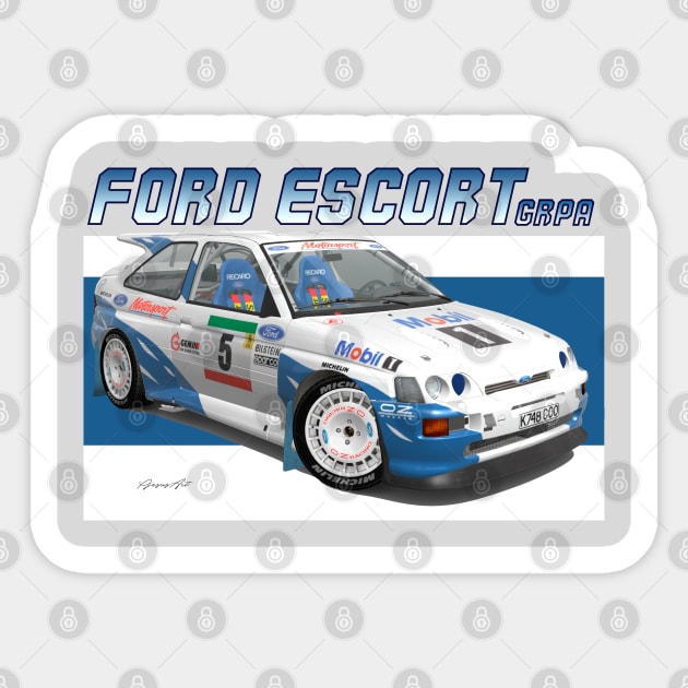 GrA Ford Escort V Sticker by PjesusArt